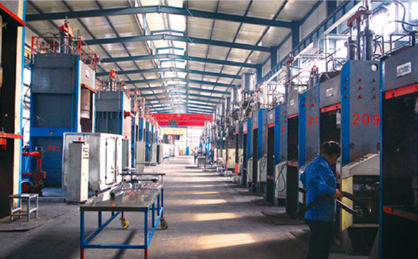 Injection curing machine workshop